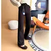 ¡Vibras de otoño! Jeans acampanados elásticos de color marrón moca retro para mujer, nuevos jeans versátiles de corte slim para 2026 que estilizan las piernas
