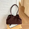 Bolso Tote de Gran Capacidad para Viajes Diarios Mujer 2026 Nuevo Elegante Simple Bolso de Mano Estilo Perezoso Retro Bolso de Hombro