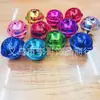 4cm cm campana decorativa navideña brillante llavero accesorios manualidades metálicas campana de cinco estrellas venta al por mayor