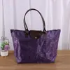 Bolsa de Tela Oxford en Stock, Bolsa Plegable de Cinco Compartimentos, Bolsa de Compras Multifuncional Impermeable con Cremallera, Bolsa de Almacenamiento Portátil Ecológica