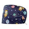 Gorro quirúrgico de dibujos animados para quirófano, estampado, algodón puro, ajustable con hebilla, gorro para mujer con cinta y toalla para el sudor, gorro de médico, farmacia, enfermera