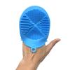 Recém-nascido bebê silicone shampoo escova de banho bebê massagem escova de banho luvas escova crianças esfregar escova de banho