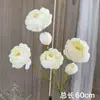 Flores de Casamento Brancas Simulação Flores de Casamento Arranjo de Cena Flores Artificiais Paisagismo Flores de Fileira no Chão Decoração Suave Arte Floral Arranjo de Flores Rosas