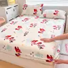Juego de tres piezas de sábana de terciopelo de leche cálido y engrosado de alto peso para otoño e invierno, funda de colchón de dibujos animados para niños con cubierta de cama de felpa, disponible para venta al por mayor