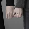 Anillos de Pareja Flor de Gardenia para Hombres y Mujeres, un Par de Anillos con Nicho, Dulce, Lujo Ligero, Diseño de Alta Gama, Regalo de Aniversario