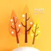 Decoração de bolo Casa com cerca Cogumelo conjunto inserção de cartão Carro de desenho animado Menino Menina Bolo de aniversário Plug-in