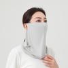 Mascarilla de protección solar de seda helada para hombre y mujer, gorro integral anti-UV para ciclismo, protección para el cuello, cubrebocas, velo, mascarilla para conducir