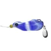 Rana del Trueno Modificada 13G Sapo Venenoso Ranura de Purga Superior Doble Gancho con Lámina Ruidosa Material de Silicona Pesca Remota al Aire Libre Señuelo para Pez Negro