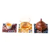 Posavasos de Tela Engrosada, Tela Absorbente de Brocado, Posavasos Resistentes al Calor para Tazas de Té, Accesorios para Ceremonia del Té, Posavasos Estilo Chino, Paños para Té
