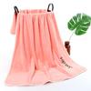 Toalla de Baño de Microfibra al por Mayor Borde Engrosado Bordada Toalla de Playa Extra Suave Absorbente Pie de Pastel Juvenil Secado Rápido