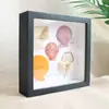 Marco de Fotos Hueco Tridimensional, Soporte de Exhibición Cuadrado, Marco para Espécimenes de Plantas y Mariposas Hecho a Mano, Marco Conmemorativo, Marco de Fotos de Vidrio Hueco