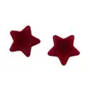 Parches de Estrella de Cinco Puntas Planos de Color Macarrón, Felpa Suave y Dulce, Versátiles, Parches para Accesorios DIY
