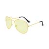 3026 Película a Color Marco Grande Gafas de Sol Sapo para Hombres y Mujeres Gafas de Sol de Metal Gafas de Sol