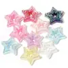 Cuentas de Estrella de Cinco Puntas de Color AB Galvanizadas Cuentas de Agujero Recto Estrella Cuentas Sueltas DIY Cadena para Teléfono Móvil Colgante Cuentas DIY Accesorios de Joyería Cuentas Sueltas