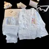 Pijamas para Niñas Primavera y Otoño Manga Larga Ropa de Casa para Niños Grandes 2023 Nuevo Algodón Espumoso para Niña Ropa Exterior