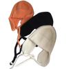 Orejeras de punto de mohair para mujer otoño e invierno que hacen que la cara se vea pequeña, esquí cálido con cordones, gorro Lei Feng que combina con todo, gorro de lana tipo bolsa para la cabeza