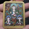 Promoção Quente Xizang Nepalesa Pintada à Mão Pura Thangka Oito Guardiões do Zodíaco Núcleo de Cartão 4*5