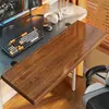 Placa de extensão de mesa para sala de jogos, mesa de computador com prateleira de armazenamento estendida e alargada, suporte para teclado e mouse, suporte para laptop
