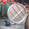 Assuma chave de borboleta manual tipo chave de registro manual válvula borboleta flange aço inoxidável atuador elétrico registro