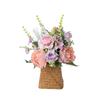 Letras de peonía "Time Alley Stranger", flores artificiales, diseño de flores falsas, ramo de boda, decoración de pared, rosa CF02017