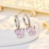 Pendientes de Aguja de Plata Esterlina Mariposa Doce Estrellas Transfronterizos Temperamento Estilo Coreano Moda Casual Cumpleaños Pendientes de Circonita Joyería