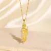 Explosões transfronteiriças da Amazon pingente de retrato europeu e americano cobre banhado a ouro 18K incrustado com zircônio design retrô joias DIY atacado feminino