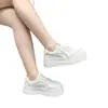 Zapatillas Blancas Súper Elegantes para Mujer, Nuevo Modelo 2026, Suela Gruesa, Que Aumentan la Altura, Suela Suave, Zapatillas Casuales Ligeras, Versátiles para Mujer