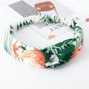 Accesorios para el Cabello Estilo Japonés y Coreano Diadema Cruzada Ancha con Estampado de Lunares Vintage Diadema de Cinta Dulce y Sencilla