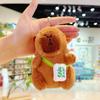 Colgante Capibara Dios de la Riqueza Buda Azafrán Kabi Bala Llavero de Peluche Corazón de Niña Colgante para Mochila Regalo al por Mayor