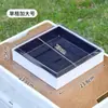 Caja de Empaque para Sushi Fruta de Corte Cuadrado Único/Cuatro Piezas Bolsa para Llevar Picnic Postre Fruta Caja de Empaque para Pastel de Cuatro Piezas