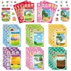 8 Botellas de Dibujos Animados del Mundo en el Puzzle de Disfraces de Botella Pegatinas para Niños Hechas a Mano Educativas Creativas Decorativas Impermeables
