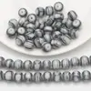 Novas Contas de Luz com Padrão de Tinta de 8mm Contas Redondas Furo Médio Contas de Vidro Lisas Acessórios para Joias Pulseiras Brincos