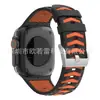 Adecuado para Correa de Silicona para Apple Watch iWatch S10 Correa de Silicona con Patrón de Neumático Bicolor