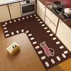 Alfombra de Piso Linda de Dibujos Animados de Tierra de Diatomeas Absorbente de Agua Secado Rápido Forma de L Esquina de Cocina Antideslizante Resistente a la Suciedad Fácil de Limpiar