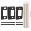 Acessórios de Bloqueio de Gaxeta Placa de Aço Inoxidável Conjunto de 3 Peças de Espessuras Diferentes para Fixar Frestas de Porta e Travas de Porta para Fechaduras de Porta Amazon