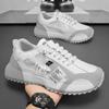 Estación Europea Zapatos de Hombre 2025 Nuevo Verano Transpirables Para Todo Tipo de Combinaciones Zapatos Deportivos Casuales Aumentadores de Altura Zapatos de Correr Tipo Papá para Hombre