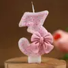 Velas Creativas de Número para Cumpleaños, Decoraciones para Pastel de Primer Cumpleaños, Creación de Ambiente para Niñas y Niños
