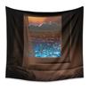 Tapiz Transfronterizo Bohemio Tapiz Decorativo para Habitación Tela Decorativa Tela de Fondo Tapiz Paisaje Ins Tapiz