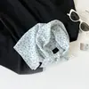 Pañuelo de Seda Floral Artístico y Fresco, Pañuelo Cuadrado Pequeño para el Cuello, Estilo Coreano, 58cm, Pañuelo de Seda 100% Algodón, Tacto de Alta Gama, Cinta para el Cabello, Pañuelo Decorativo para el Cuello