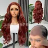 Peruca Frontal Transparente 13*4 Cabelo Longo Cacheado Natural Realista Cabelo Humano Fibra Sintética de Seda de Alta Temperatura Perucas perucas