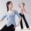 Nueva ropa de práctica de baile, traje de cuerpo de danza clásica para mujer, ropa de entrenamiento de danza moderna nacional de danza china para estudiantes