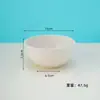 Talheres de Palha de Trigo Tigela Pequena de Arroz Dormitório Estudantil Tigela para Macarrão Instantâneo Prato Doméstico Anti-queda Tigela de Sopa Tigela de Café da Manhã de Plástico