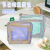 Bolsa de Malla para Tofu, Bolsa Cosmética Hueca, Bolsa de Playa para Viaje, Bolsa de Almacenamiento Transparente, Bolso Clutch de Playa