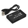 Spot USB Multifunción Todo-En-Uno Teléfono Móvil Cámara Tarjeta de Memoria Lector de Tarjetas de Alta Velocidad Seis Puertos Caja con Contraseña Lector de Tarjetas