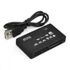 Lector de Tarjetas SD de Alta Velocidad USB 2.0 Transfronterizo Lector de Tarjetas TF MS para Computadora Lector Multifunción Seis en Uno M2 Lector de Tarjetas Xd CF al por Mayor