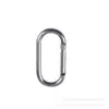 Anillo de conexión de hebilla de liberación rápida de aleación de aluminio de color sólido Gancho externo tipo riel para mochila Gancho ovalado Mosquetón al por mayor