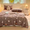 Juego de sábana y fundas de almohada de terciopelo de leche para otoño e invierno, simple y elegante, adecuado para dormitorios de estudiantes, recámaras y uso doméstico