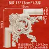 Madera Maciza Tallada Estilo Francés Flor de Esquina Estilo Europeo Panel de Pared de Fondo Tallado en Madera de Dongyang Pieza de Flor Decorativa de Madera Madera