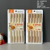 Palillos Hogar Palillos de Bambú Tienda de 10 yuanes Puesto Runjianghu 10 Pares de Palillos Palillos de Bambú Carbonizado Suministro de Puesto Palillos de Bambú