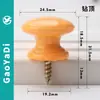 Manija Redonda de Hongo Autoperforante de Plástico de Agujero Único con Broca Moderna Simple para Cajón, Gabinete, Botiquín, Puerta de Mueble, Manija Pequeña